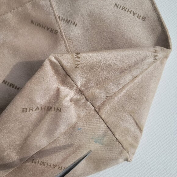 Brahmin Medium Arno Tuscan Black Brown Leather Shoulder Bag Tote - Picture 12 of 16